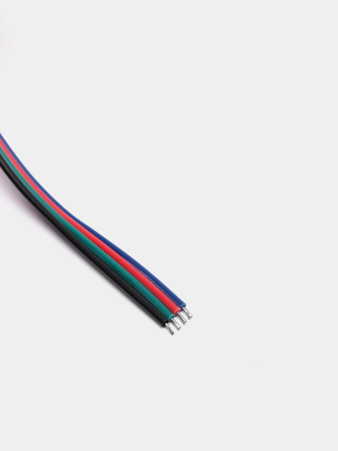Коннектор выводной LED RGB (10mm, провод 15см)  для светодиодной ленты - 1 шт