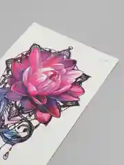 Белый татуировки "Животные и растения", 21*10 см