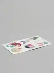 Коралловый татуировки детские  мультяшные, принцессы, русалки 12*7,5 см