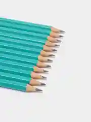 Карандаши чернографитные с ластиком, 12 штук
