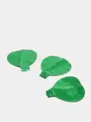 Зеленый воздушные фольгированные шарики "Сердце", 5 дюймов, 3 шт