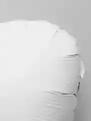 Белый фольгированный шар сердце 19", 49 см