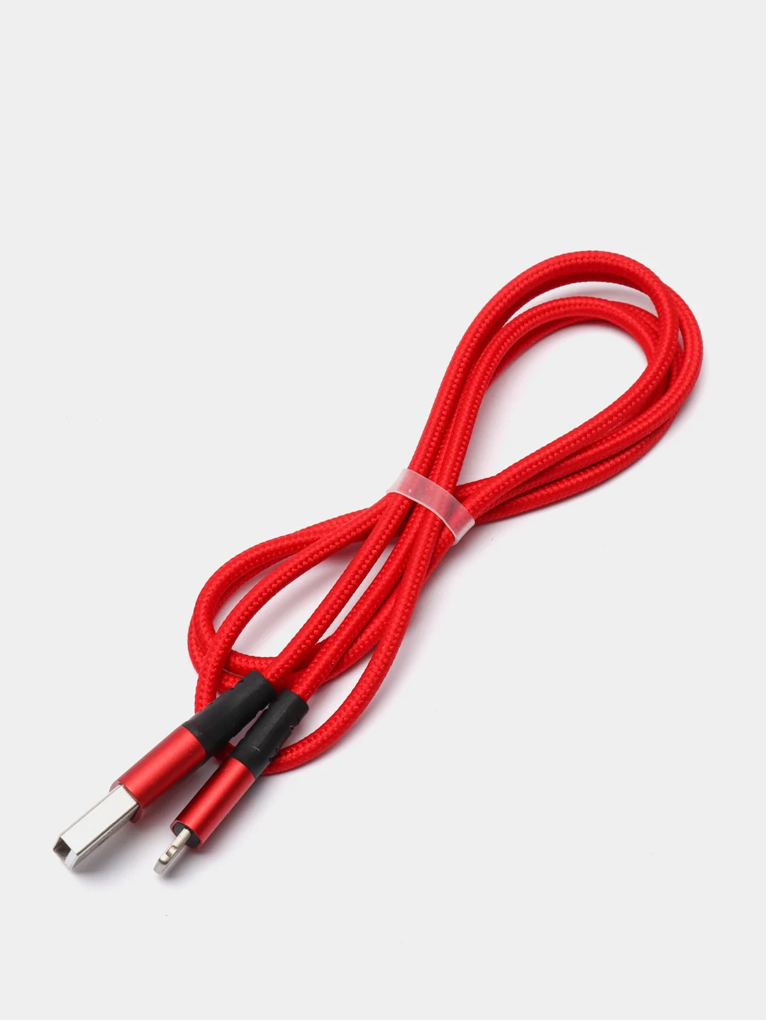 Красный кабель зарядный Borofone BX20 (1m, Micro-USB/Type-C/Lightning) для Android и Apple iPhone