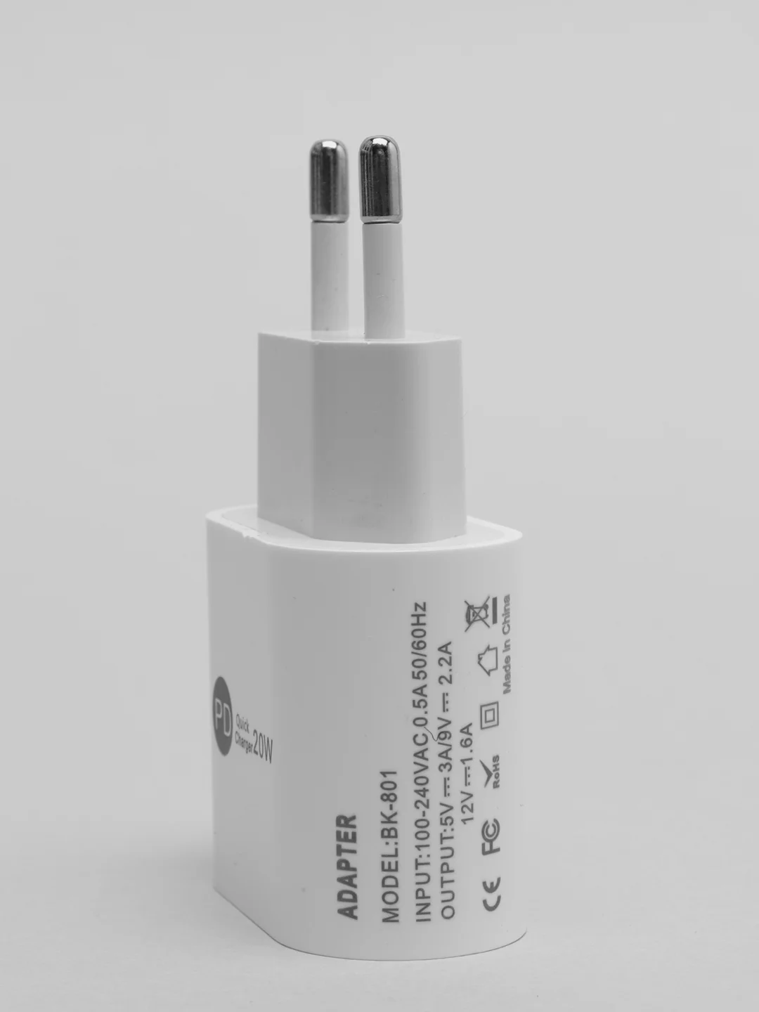 Блок питания для iPhone с Type-C, 20 W, с быстрой зарядкой