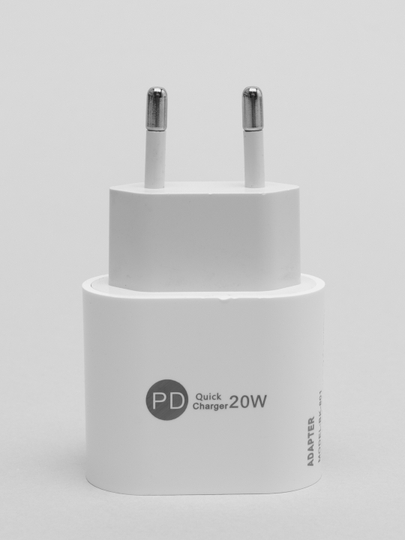 Блок питания для iPhone с Type-C, 20 W, с быстрой зарядкой