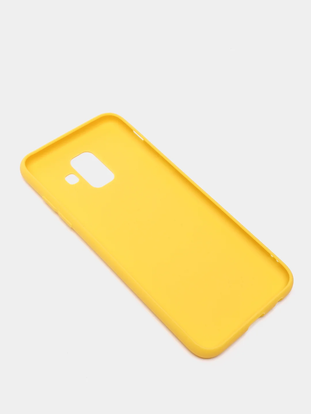 Желтый чехол Samsung Galaxy A6 2018 силиконовый