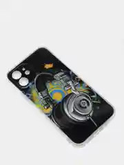 Хром чехол iPhone 12 / 12 Pro, 12 Pro Max, 12 Mini чехол силиконовый с рисунком