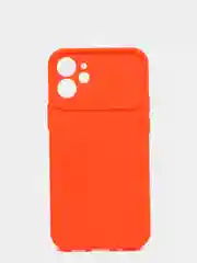 Оранжевый чехол для iPhone 12 mini, защита камеры, бархатный