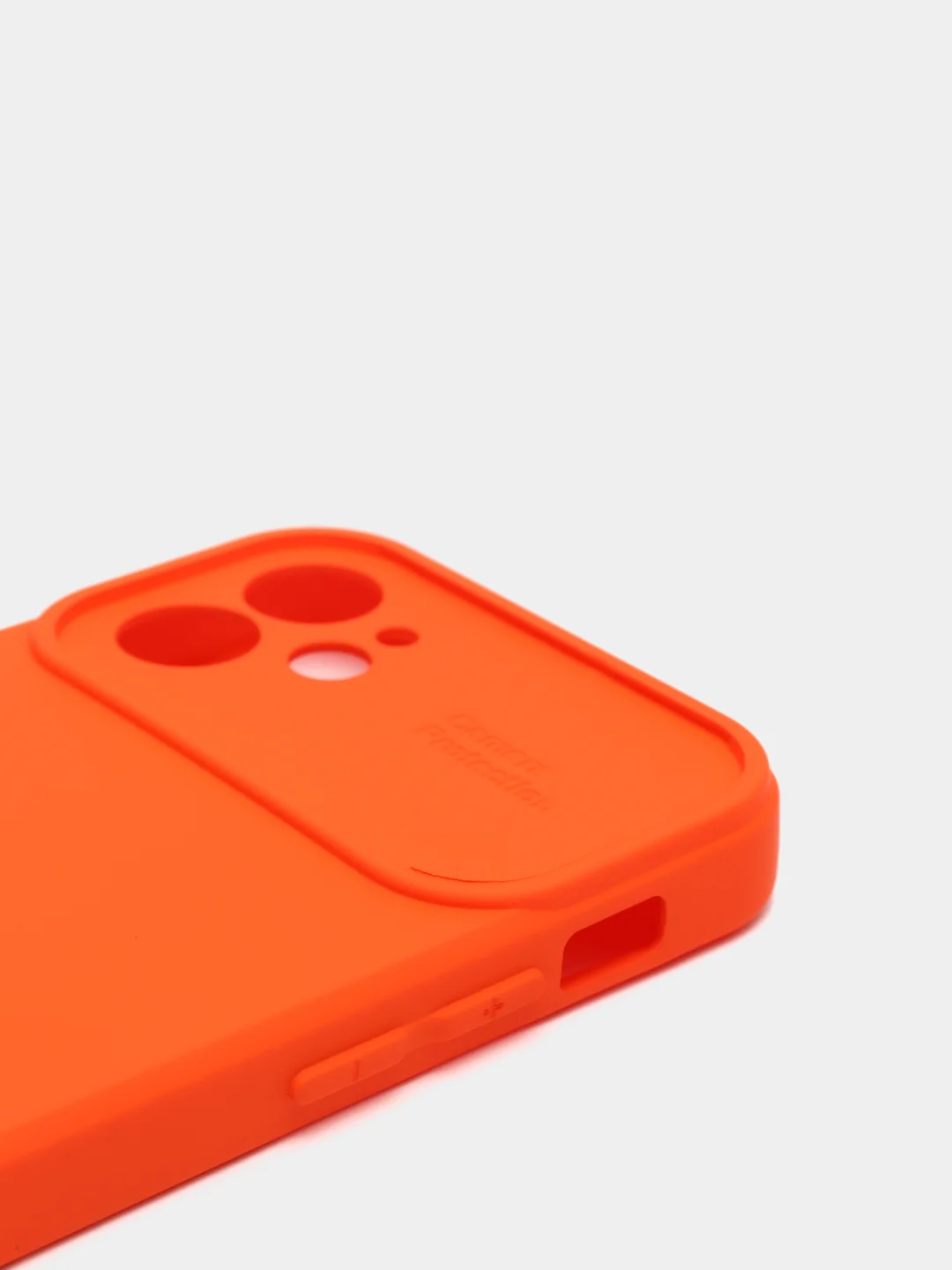 Оранжевый чехол для iPhone 12 mini, защита камеры, бархатный