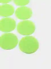 Зеленый круглая контактная липучка на клейкой основе