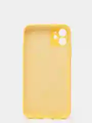 Желтый чехол Silicone Case для iPhone 13 /11/12/12 ProMax с защитой камеры с бархатной подкладкой