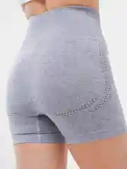 Серый меланж шорты женские спортивные