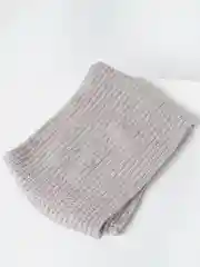 Мятный снуд вязаный, шерстяной в два оборота