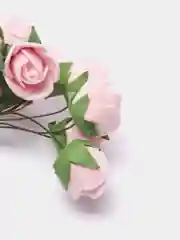 Розовый розы из фоамирана 12 штук. Цветы из фоамирана