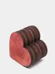 Алый заготовка для декора "Сердце"