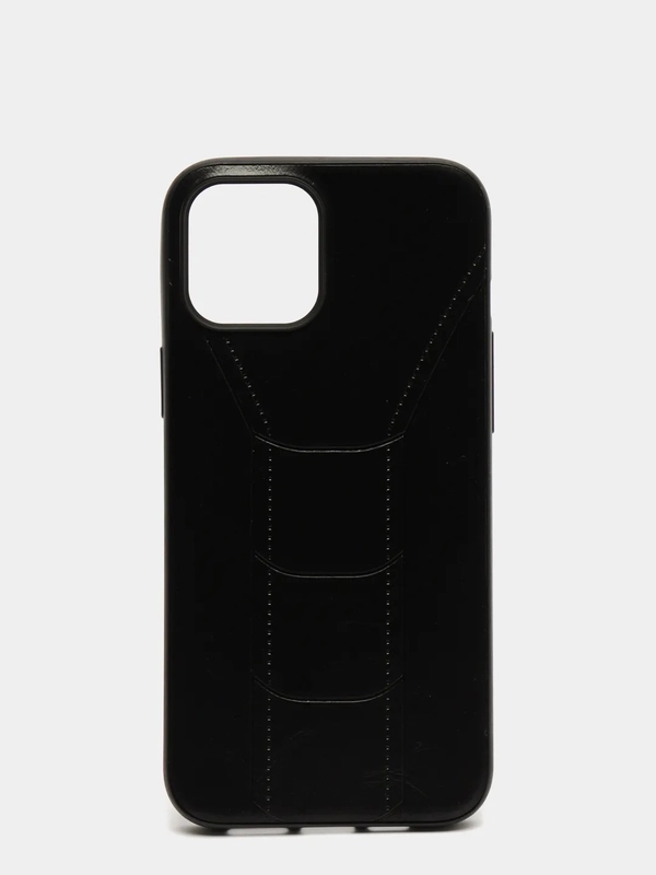 Чехол для iPhone 12 / 12 Pro (6.1), 12 Pro Max, 12 Mini, черный, под кожу