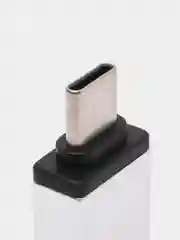Серебряный адаптер переходник usb type c на usb otg