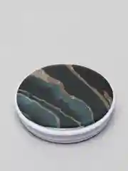Темно-синий попсокет Popsocket, акрил подставка держатель телефона наушников Яркие краски золото волны