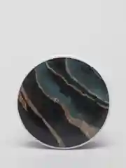 Темно-синий попсокет Popsocket, акрил подставка держатель телефона наушников Яркие краски золото волны