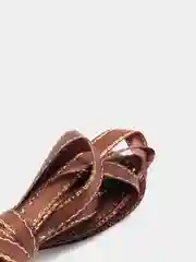 Шоколадный атласная лента с золотой каемкой