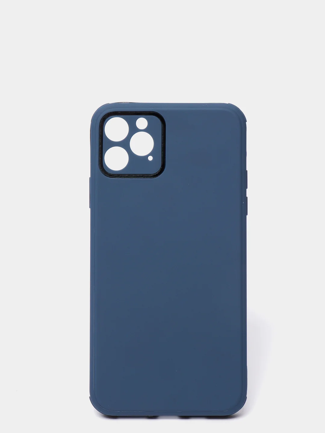 Синий чехол усиленный с полосой для iPhone 11 Pro Max, силиконовый