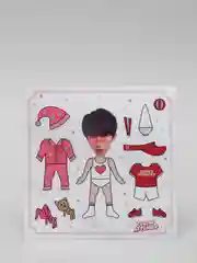 Коралловый стикеры-наряды K-Pop "TNT"