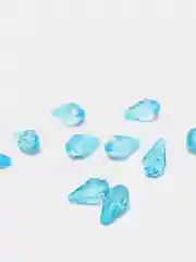 Голубой бусины в форме капли, из акрила, 8 х 12 мм, 10 штук