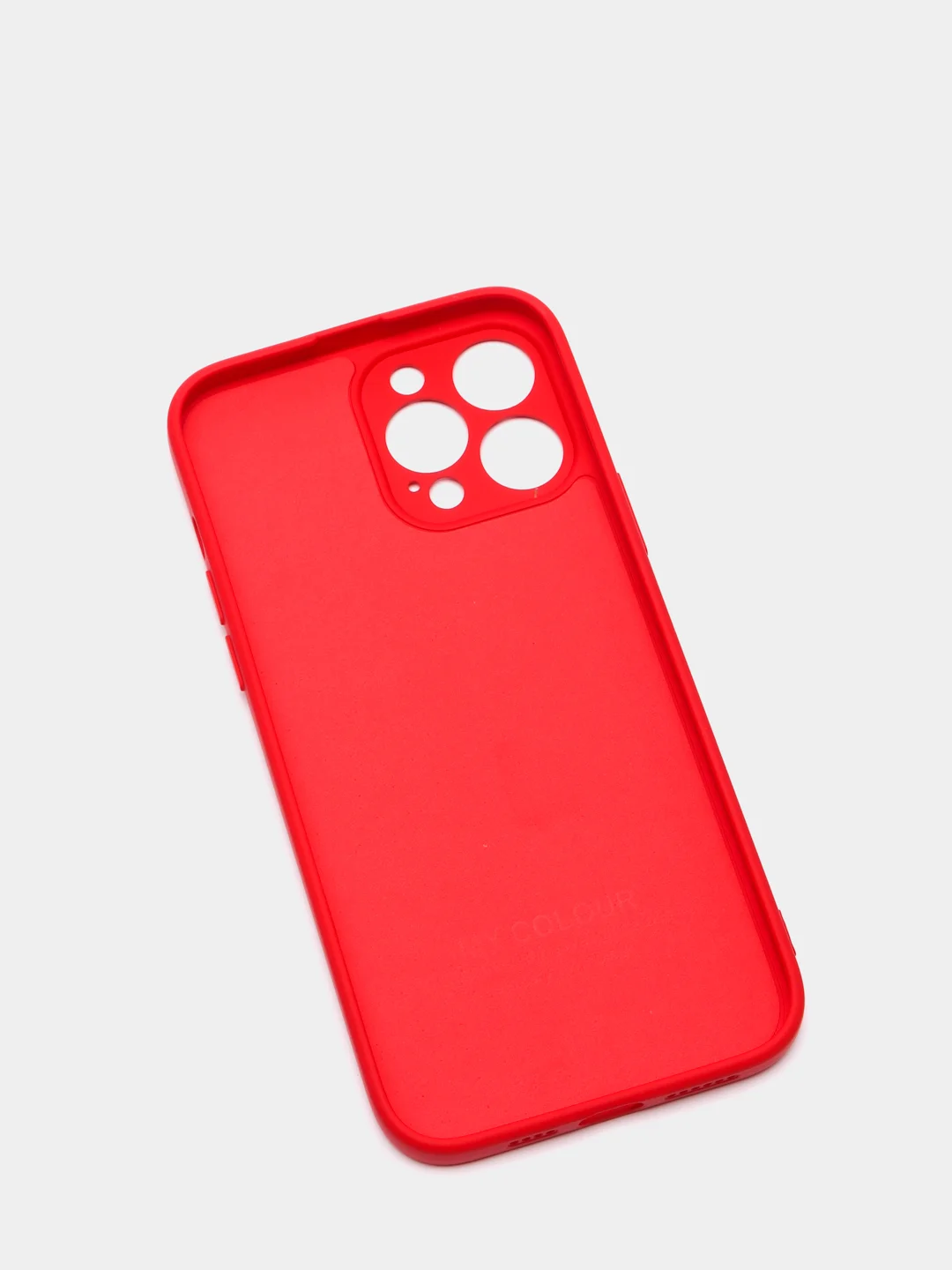 Красный чехол iPhone 13 Pro Max, силиконовый на айфон про макс