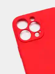 Красный чехол iPhone 13 Pro Max, силиконовый на айфон про макс