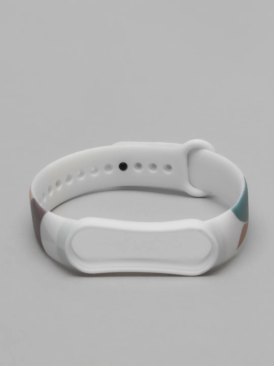 Коричневый силиконовый ремешок с принтом для Xiaomi Mi Band 3 / 4 / 5 / 6