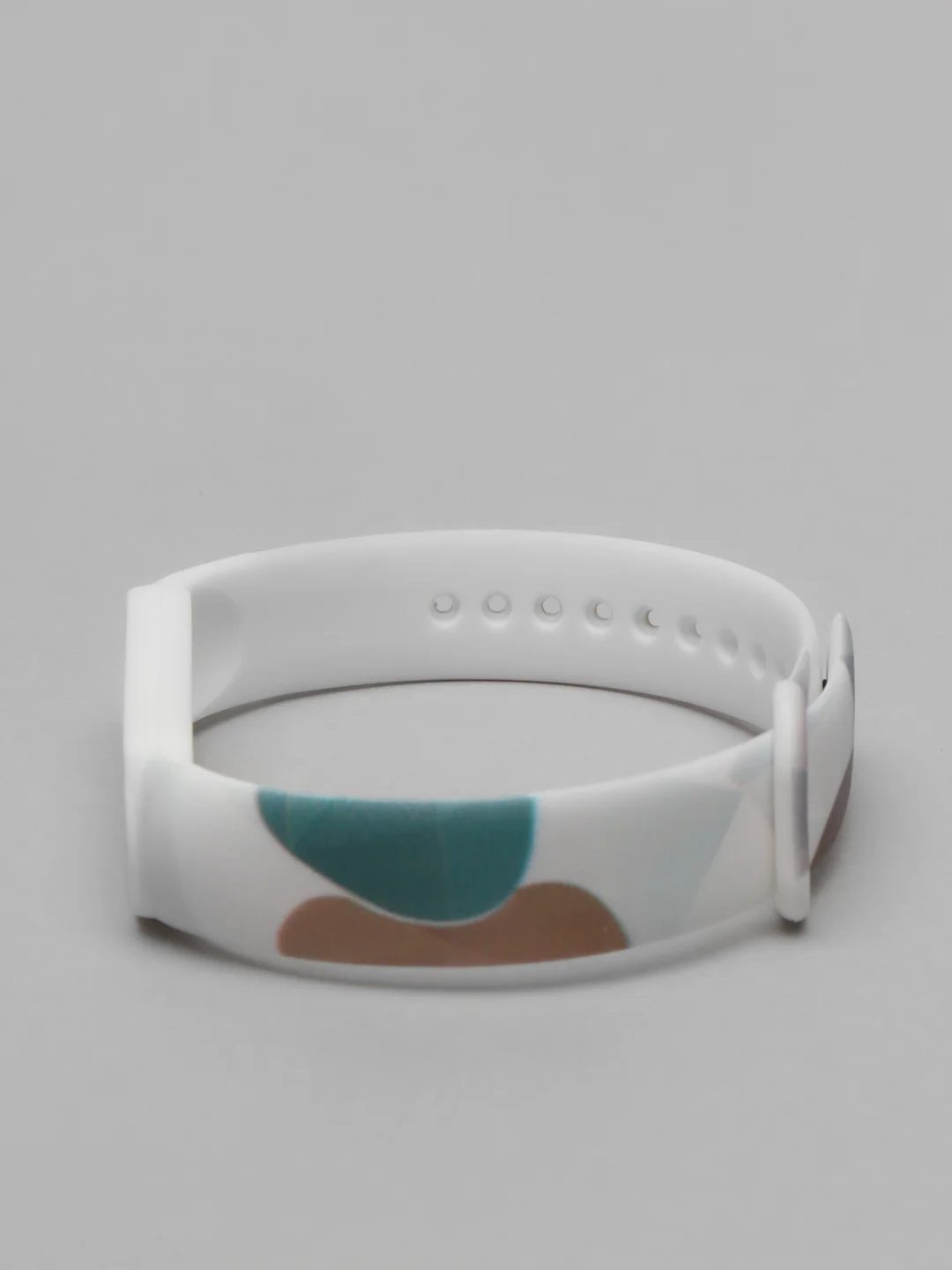 Коричневый силиконовый ремешок с принтом для Xiaomi Mi Band 3 / 4 / 5 / 6