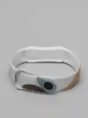 Коричневый силиконовый ремешок с принтом для Xiaomi Mi Band 3 / 4 / 5 / 6