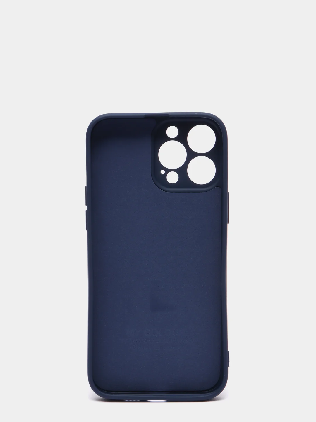 Темно-синий чехол iPhone 13 Pro Max, силиконовый на айфон про макс