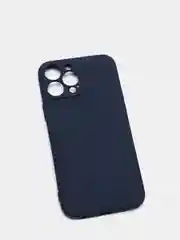 Темно-синий чехол iPhone 13 Pro Max, силиконовый на айфон про макс