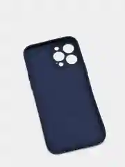 Темно-синий чехол iPhone 13 Pro Max, силиконовый на айфон про макс