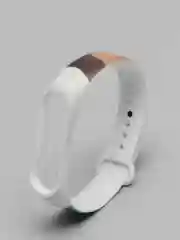 Коричневый силиконовый ремешок с принтом для Xiaomi Mi Band 3 / 4 / 5 / 6