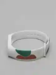 Коричневый силиконовый ремешок с принтом для Xiaomi Mi Band 3 / 4 / 5 / 6