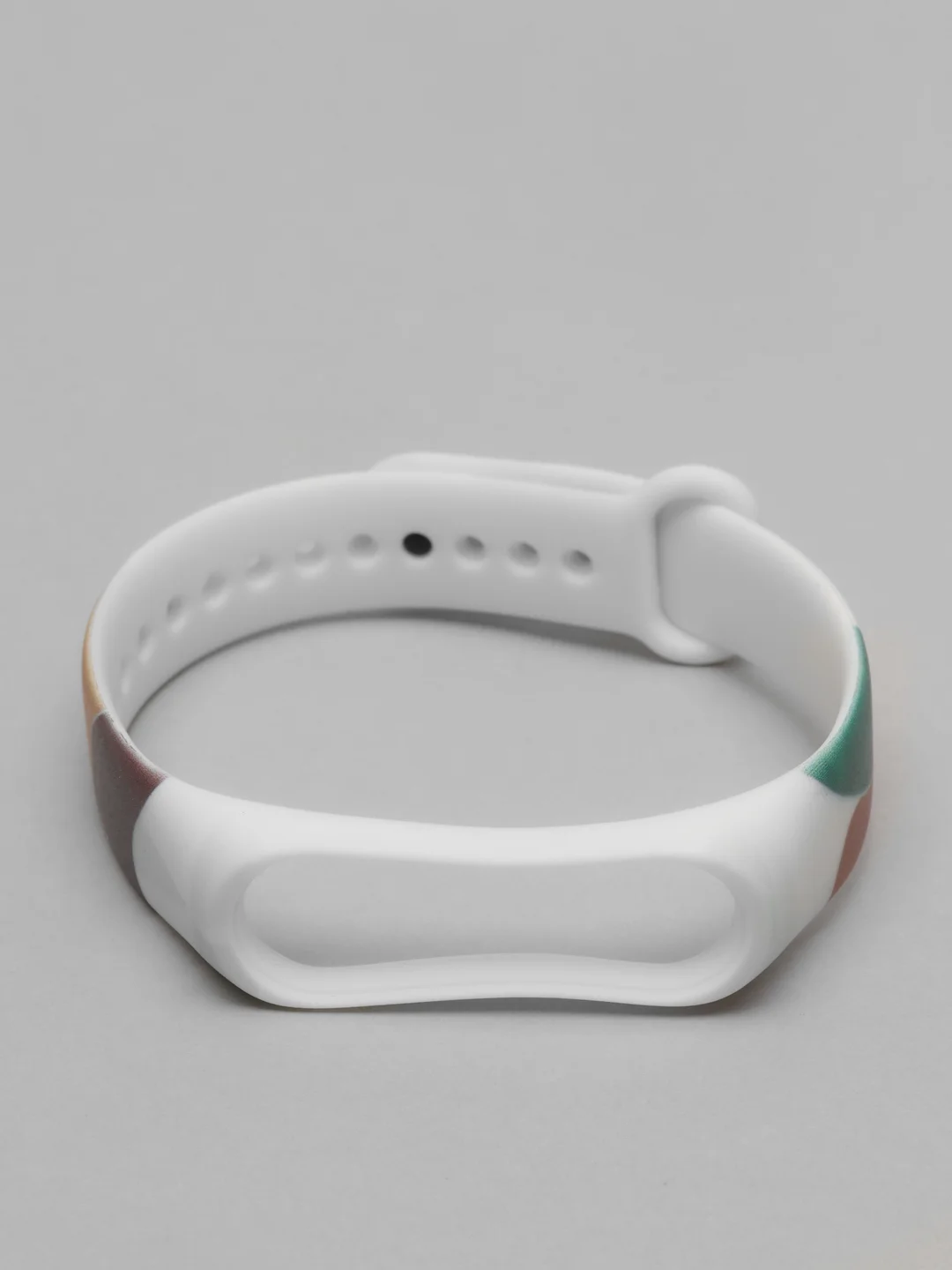 Коричневый силиконовый ремешок с принтом для Xiaomi Mi Band 3 / 4 / 5 / 6