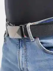 Бордовый ремень мужской