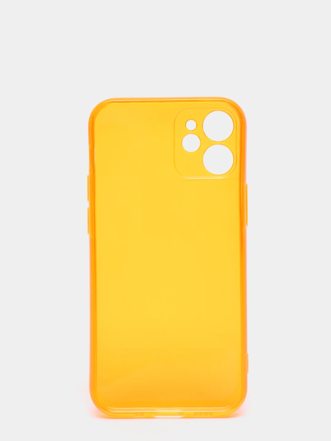 Оранжевый яркий силиконовый чехол iPhone XR, 11, 12 Mini, 12 Pro, 12 Pro Max