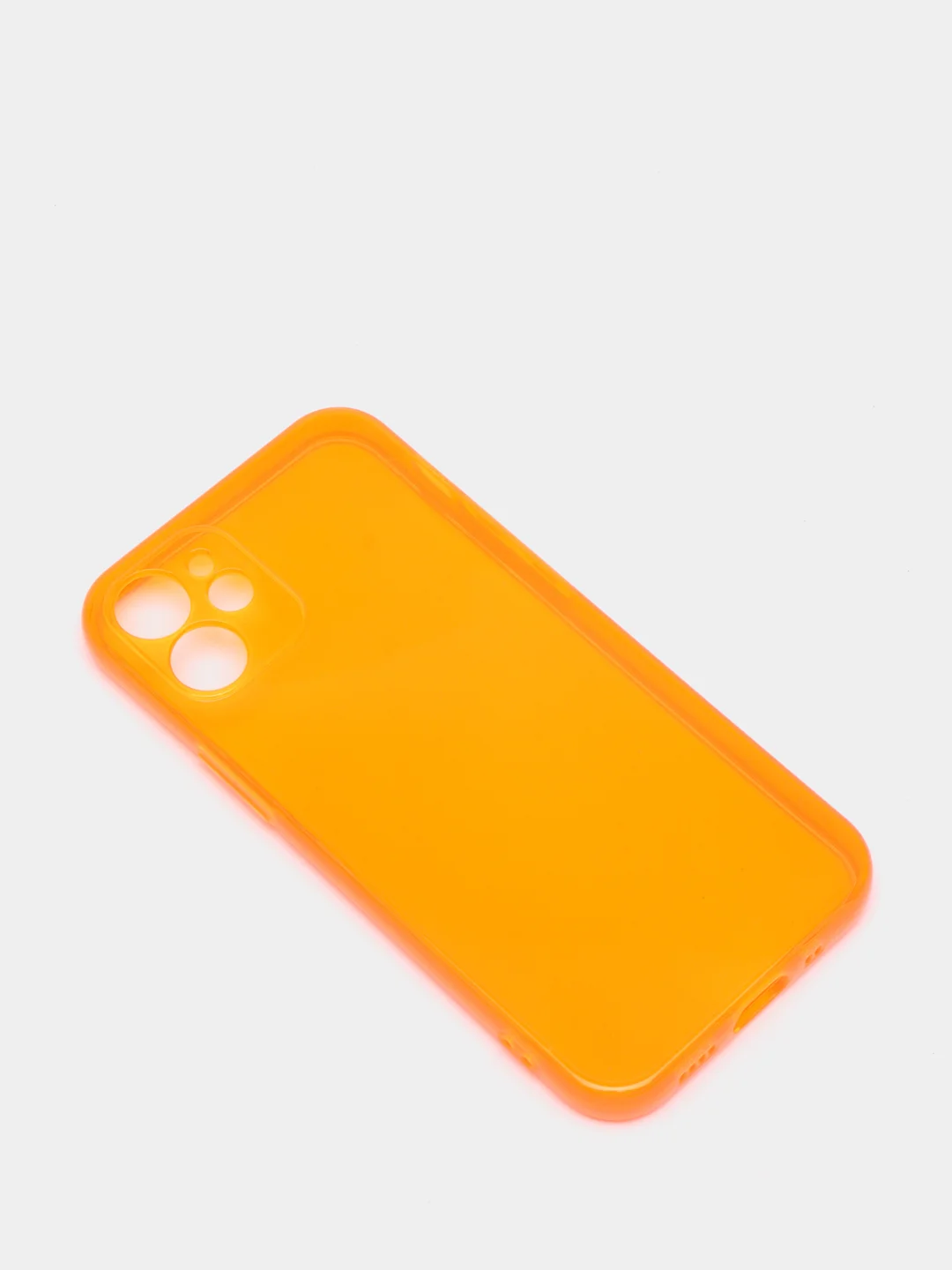 Оранжевый яркий силиконовый чехол iPhone XR, 11, 12 Mini, 12 Pro, 12 Pro Max