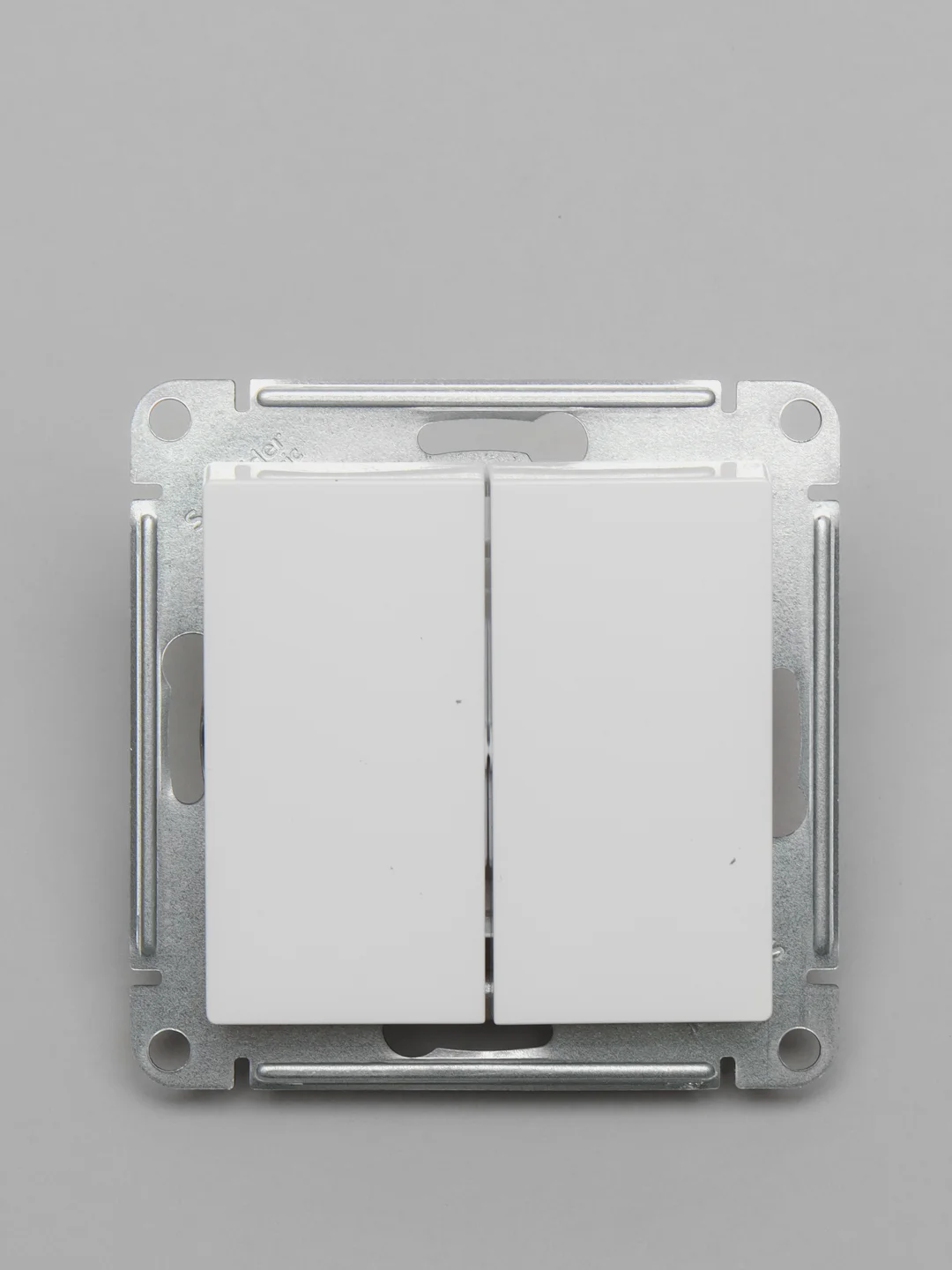 Выключатель двухклавишный Schneider Electric AtlasDesign, механизм, белый, ATN000151