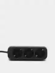 Удлинитель с заземлением Defender M330 3.0 м, 3 розетки, черный