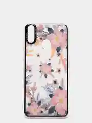 Розовый чехол Huawei Honor 8C, Хуавей Хонор 8С прозрачный с рисунком