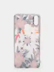 Розовый чехол Huawei Honor 8C, Хуавей Хонор 8С прозрачный с рисунком