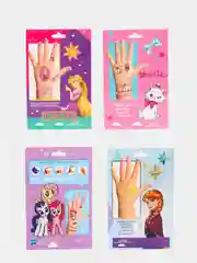 Наклейки на ногти + тату: Рапунцель, Кошечка Мари, Холодное сердце, My little Pony"
