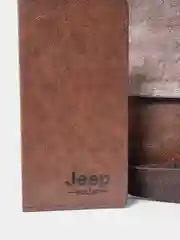 Коричневый сумка-планшет мужская для документов с портмоне Jeep Buluo,через плечо