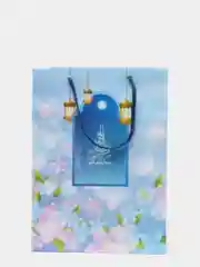 Пакет подарочный "Eid mubarak" голубой