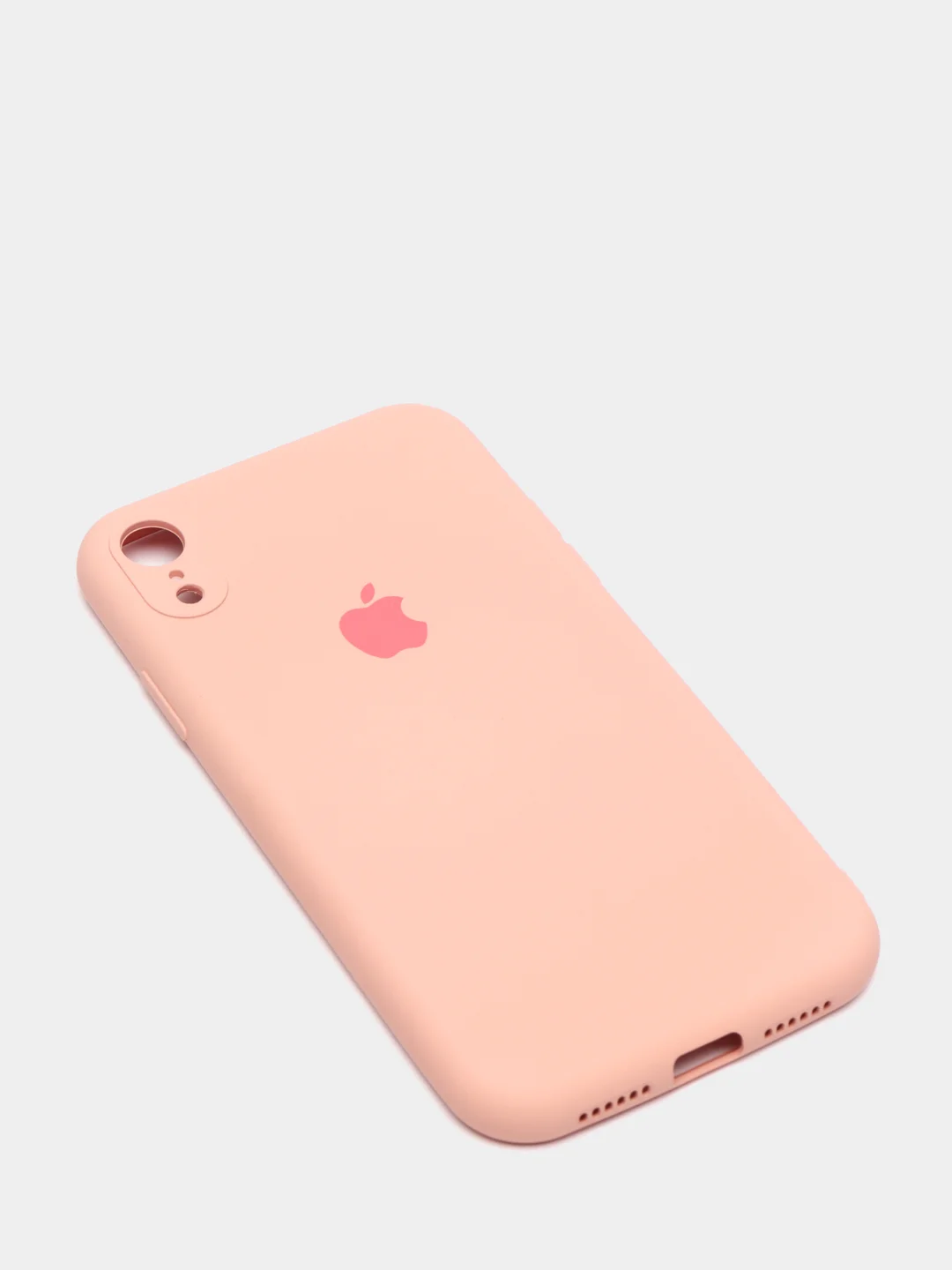 Коралловый меланж чехол на iPhone 11, 13, 12, XR, Pro, Max, Mini, бархатный