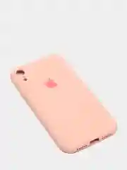 Коралловый меланж чехол на iPhone 11, 13, 12, XR, Pro, Max, Mini, бархатный